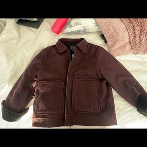 Banana Republic, Maroon Wool Short Jacket, Size L, Tags still on, never worn!